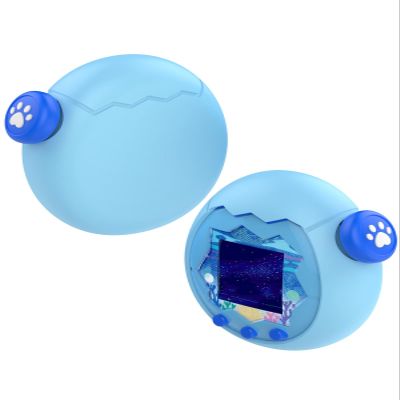 for Tamagotchi Paradise Virtual Pet Game Machine Case Cover,WUNIAK Design Kid Friendly Silicone Protective Portable Scratch Shock Resistant Shell with Button Cover for Tamagotchi, Blue.