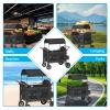 Muhub 4 Seater Wagon Stroller,Foldable Stroller with Safety Belt, Puncture-Proof Tires, All-Terrain Wagon with 360 Swivel Lockable Wheels, Large Storage Bag, Canopy,51.18 * 31.5 * 43.31 in. view 4