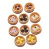 COOLHIYA 10Pcs Miniature Steamed Food Models Lifelike Dessert Props for Dollhouse Scene Adornment Detailed Mini Food Decorations for Mini House Restaurant Photo Props view 1