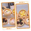 COOLHIYA 10Pcs Miniature Steamed Food Models Lifelike Dessert Props for Dollhouse Scene Adornment Detailed Mini Food Decorations for Mini House Restaurant Photo Props view 4
