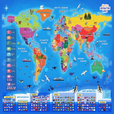 World Map for Kids Learning