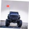 GALPADA Metal Rc Antenna with Flagpole for Rc Crawler Car Model Simulation Signal Line Decoration Accessory Non Fading Red Flag Easy to Attach and Remove view 3