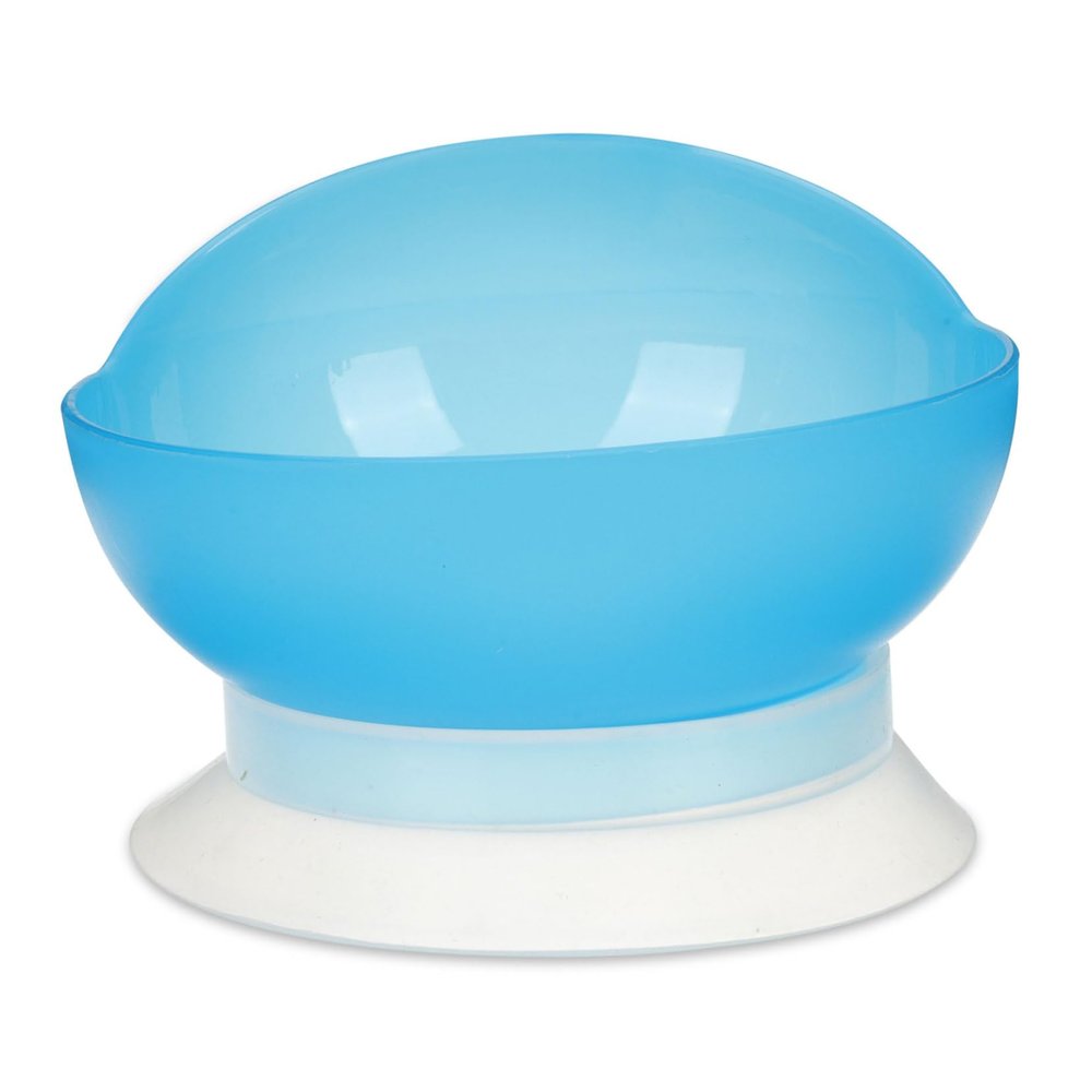 Toddmomy Silicone Suction Cup Bowl for Elderly Disabled Adults Spill Non Slip Dining Bowl with Curved Design Tip Assistive Tableware for Seniors and Handicapped Users