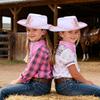Babelshar Toddler Cowboy Hat & Bandana, Felt Cowboy Hats for 3-8, Western Cowgirl Halloween Costume for Kids, Boy and Girl view 4