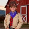 Babelshar Toddler Cowboy Hat & Bandana, Felt Cowboy Hats for 3-8, Western Cowgirl Halloween Costume for Kids, Boy and Girl view 3