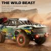 Authticar 4WD Remote Control Truck High Speed Remote Control Off Road Car with LED Lights All Terrain Short Course Vehicle for Teens Adults (Green) view 2