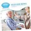 VICASKY Silicone Elderly Bowl with Non Slip Suction Base Adaptive Dining Bowl for Seniors and Disabled Adults Easy Clean Separate Base Skid Assistive Tableware for Independent Eating view 4