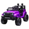12V Ride On Car, Electric Car for Kids, Ride on Toys, Kids Cars with 3 Speeds Adjustable, Bluetooth, Parent Remote Control, Spring Suspension, AUX Port-Black (Purple, 12V-1Seater) view 1