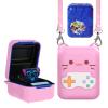 for Bitzee Disney Interactive Toy Digital Pet Silicone Case with Lanyard,Full Protective Case Cover with Bitzee Disney Virtual Electronic Pets-Pink view 1