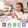 Kids Smart Phone for Girls, Christmas Birthday Gifts for Girls Age 3-10 Mini Toddler Cell Phone for Kids, Toddler Girl Learning Toy Phone with Dual Camera, Game, Music Player view 3