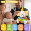 Baby Toys 3-6 Months, Musical Stuffed Elephant Toddler Toy for Newborn Infant 3 6 9 12 Months, Tummy Time Toys Montessori Sensory Toys 0-6 6-12 Months, Crinkle Paper, Mirror Soothing Music Shower Gift view 3