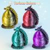 3Dgenius 4Pcs 3D Printed Dragon Eggs 2.76inch Dragon Eggs with 9.84inch Dragons Inside 3D Printed Toys Dragon Toys for Kid & Adults, Easter Home Decor, 4Pack3 view 3