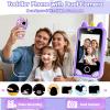 Kids Phone - Toddler Girl Toys for Age 3-10, Christmas Birthday Gifts for Girls, 2.8" Touchscreen Kids Smart Phone with Dual Cameras, Games, Music Player, 32GB Card, Toddler Learning Toys Cell Phone view 3