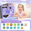 Kids Phone - Toddler Girl Toys for Age 3-10, Christmas Birthday Gifts for Girls, 2.8" Touchscreen Kids Smart Phone with Dual Cameras, Games, Music Player, 32GB Card, Toddler Learning Toys Cell Phone view 4