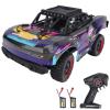 Authticar 4WD Remote Control Truck High Speed Remote Control Off Road Car with LED Lights All Terrain Short Course Vehicle for Teens Adults (Purple) view 1
