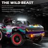 Authticar 4WD Remote Control Truck High Speed Remote Control Off Road Car with LED Lights All Terrain Short Course Vehicle for Teens Adults (Purple) view 3
