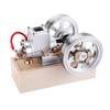 M90 Horizontal Hit & Miss Gasoline Engine Model - Metal Internal Combustion Engine with Hand Starter & Wood Base for Display & Education view 2