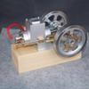 M90 Horizontal Hit & Miss Gasoline Engine Model - Metal Internal Combustion Engine with Hand Starter & Wood Base for Display & Education view 3