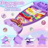 2-in-1 Friendship Bracelet Making Kit, Arts and Crafts for Girls Ages 8-12, Jewelry Making KitDIY Travel Activity Toys Set, Christmas Birthday Gifts for 6 7 8 9 10 11 12 Year Old Teen Girls (Purple) view 3