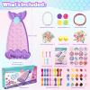 2-in-1 Friendship Bracelet Making Kit, Arts and Crafts for Girls Ages 8-12, Jewelry Making KitDIY Travel Activity Toys Set, Christmas Birthday Gifts for 6 7 8 9 10 11 12 Year Old Teen Girls (Purple) view 4