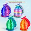 3Dgenius 4Pcs Large 3D Printed Dragon Eggs 3.54inch Dragon Eggs with 12inch Dragons Inside 3D Printed Toys Dragon Toys for Kid & Adults, Easter Home Decor, 4Pack5 view 3