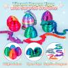 3Dgenius 4Pcs Large 3D Printed Dragon Eggs 3.54inch Dragon Eggs with 12inch Dragons Inside 3D Printed Toys Dragon Toys for Kid & Adults, Easter Home Decor, 4Pack5 view 4