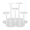 Acrylic Display Stand Durable Figures Cupcake Organizer Decor Desktop (Transparent) view 1