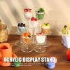 Acrylic Display Stand Durable Figures Cupcake Organizer Decor Desktop (Transparent) view 2