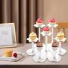 Acrylic Display Stand Durable Figures Cupcake Organizer Decor Desktop (Transparent) view 4