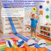 15 Ft Flexible Race Car Track for Kids, Rolls Up Portable Race Tracks with 6 Car & Suction Cups, Compatible with Hot Wheels and Diecast 1/64th Cars, Birthday Gifts for Boys Girls view 3