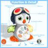 Autumety Crawling Musical Penguin Baby Toys with Music, Infant Tummy Time Toys for Babies 0 3 6 9 12-18 36 Months Newborn Devolopment Toddler Boy Girl Age 1 2 3 Year Old Christmas 1st Birthday Gifts view 2
