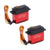 20KG Digital Servo High Torque Full Metal Gear Waterproof 25T Servo Arm for 1/10 1/8 Scale RC Cars Red Aluminum Alloy 40x20x40.5mm 2 Sets view 4