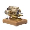 R90S 3.2CC Horizontally Opposed Twin-Cylinder Gasoline Engine Model - 4-Stroke Motorcycle Engine with Wood Base for Display & Collectors view 2