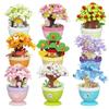 9 Set Mini Bonsai Tree Micro Building Set Building Toy Plant Cherry Tree Flower Collection Decor for Home Desk Greenery Decoration Building Blocks DIY Creative Gifts view 1