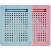LUSTERMOON 2 Pcs Magnetic Drawing Board for Kids with Magnet Stylus Pen and Beads, Toddler Doodle & Sketch Toys for Girls & Boys, Stress Relief Toy, Educational & Fun for Toddlers (Blue Pink) view 1