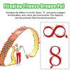 BPGSLYX 3D Dragon Poi Streamer Outdoor Square Exercise, Multi-Patterned Dragon Dance Ribbon Streamer for Wu Long (12m,Single-Sided Bronzing, red) view 3