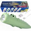Kids Crocodile Flashlight Rechargeable - Soft Silicone Animal Toy Light, Eye-Protection Dimmable 3 Modes, USB-C Charging, Small Handheld Flashlight for Boys Camping Reading Birthday Gift Ages 3-9 view 1