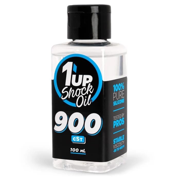 Pure Silicone Shock Oil 900cSt / 66.25wt - 100mL / 1UP Racing / 100900