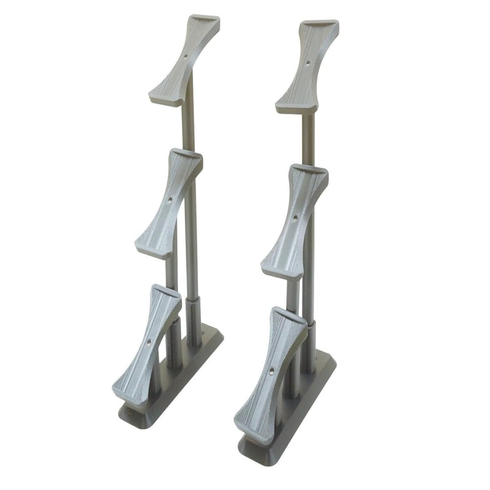 3DEXL 1/18 Scale Diecast Car Display Stand Shelf Holder, Wall Mount (18th Model), Size: 3-Car Free Standing