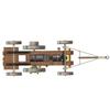 MechPuConToy Hit and Miss Engine Kit That Runs, HM-01 7cc 4-Stroke Horizontal Stationary Engine Model with High/Low Speed Gear Lever (KIT Version/Black) view 3