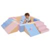 Bumnana Toddler Climbing Toys Indoor, 11-Piece Soft Foam Play Set for Toddlers Kids 1-3, Baby Climbing Blocks with Slide, Ramp and Steps, Crawl and Climb Activity Gym, Lightweight, Easy to Clean Gift view 1