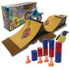 Flip Pro Stunt Park Ramp Set  Exclusive Limited Edition Bike, Customizable Parts, 4 Ramps, 16-Piece Kit for Ultimate Stunt Action  Includes Tools, Extra Wheels, Barrels & Cones  Ages 5+ view 1