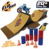 Flip Pro Stunt Park Ramp Set  Exclusive Limited Edition Bike, Customizable Parts, 4 Ramps, 16-Piece Kit for Ultimate Stunt Action  Includes Tools, Extra Wheels, Barrels & Cones  Ages 5+ view 3