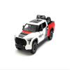 2023 TRD 4x4 Pickup Truck White and Red with Black and Gray Stripes with Sunroof and Wheel Rack Limited Edition to 2400 Pieces Worldwide 1/24 Diecast Model Car H08555-MJS03 view 1