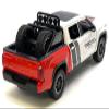 2023 TRD 4x4 Pickup Truck White and Red with Black and Gray Stripes with Sunroof and Wheel Rack Limited Edition to 2400 Pieces Worldwide 1/24 Diecast Model Car H08555-MJS03 view 3