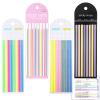 640 pcs Mahjong Card Line Finder Highlighter Tape, Mahjong Line Highlighter Stripe, Transparent Sticky Card Markers Tabs, Mahjong Game Rule Reader, Reusable & No Adhesive Residue (Solid color + Lines) view 1