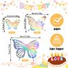 12 Pcs Butterfly Cake Toppers 3D Hollow Butterflies Cake Decor for Baby Shower Wedding Men Women Birthday Party Cake Decorations Supplies view 4