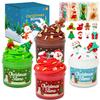 Christmas Party Favors for Toddler Boys Girls - 8 Pack Holiday Slime Kit, Small Xmas Classroom School Gifts Prizes for Kids Student, Christmas Non Candy Goodie Treat Bag Stocking Stuffers Trinkets view 1