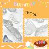 12 PCS Butterfly Cupcake Toppers, Silver Butterflies Cupcake Decorations for Girls/Women Birthday Party Wedding Cupcake Decoration Supplies view 4