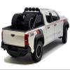 2024 TRD Off Road Edition Pickup Truck Silver Metallic with TRD Stripes with Sunroof and Wheel Rack Limited Edition to 2400 Pieces Worldwide 1/24 Diecast Model Car H08778-MJS02 view 3